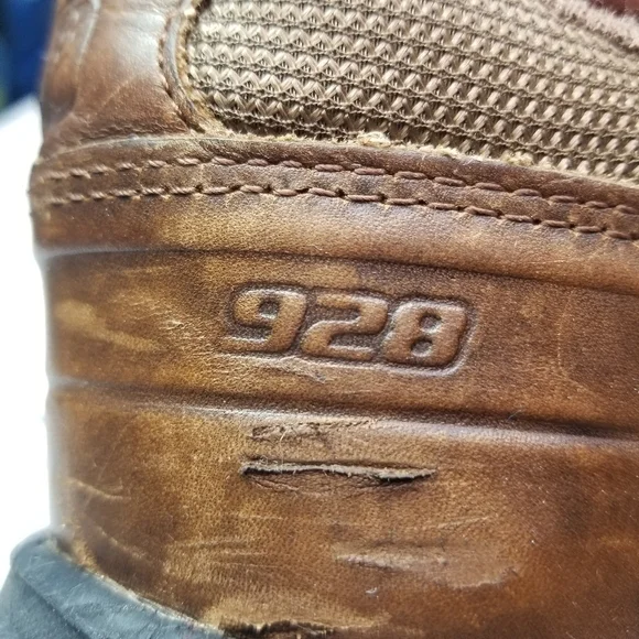 New Balance 928 brown leather walking shoes - Picture 5 of 16